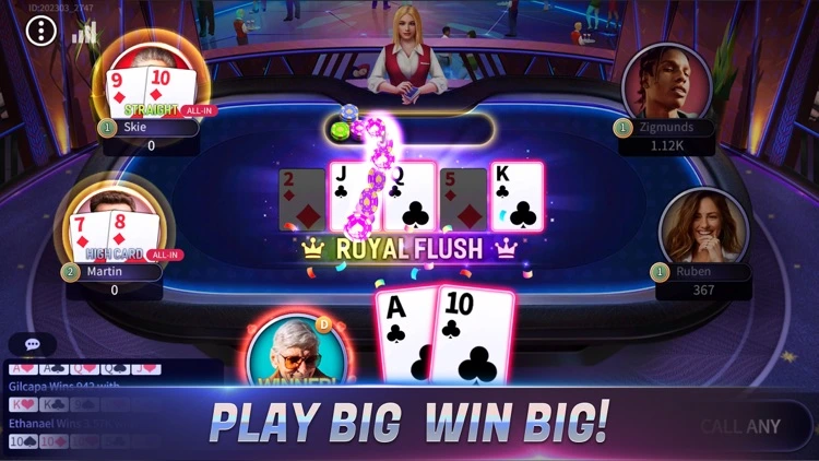 Texas Poker Party App Showcase